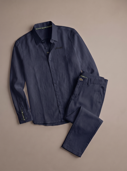 Set Camicia e Pantalone 100% Lino — Fresco Anche a 35 Gradi
